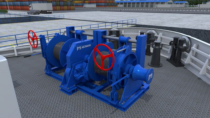 automatic tension mooring winch