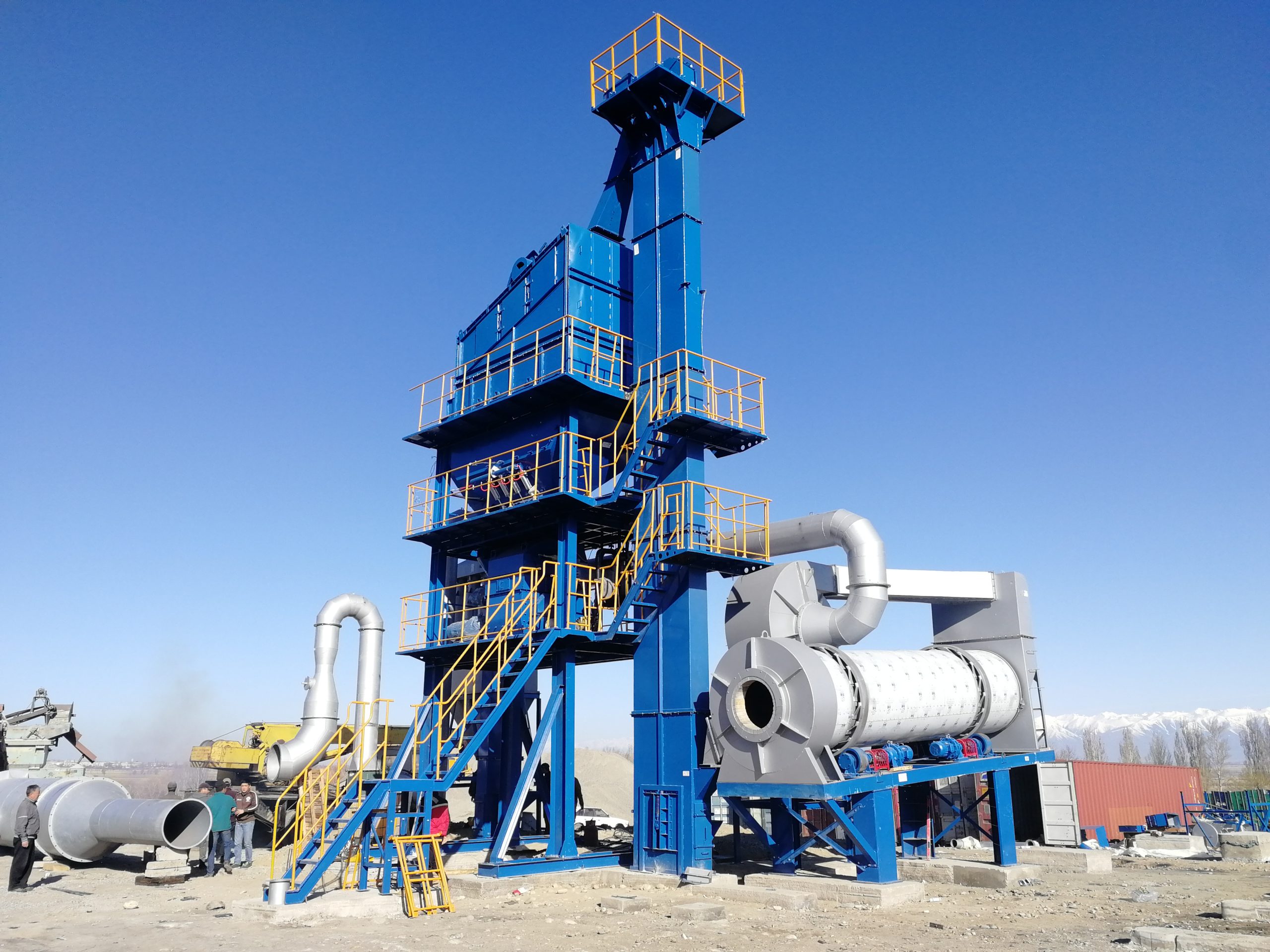 ALQ60 Batch Mix type small portable asphalt Plant in Kyrgyzstan scaled